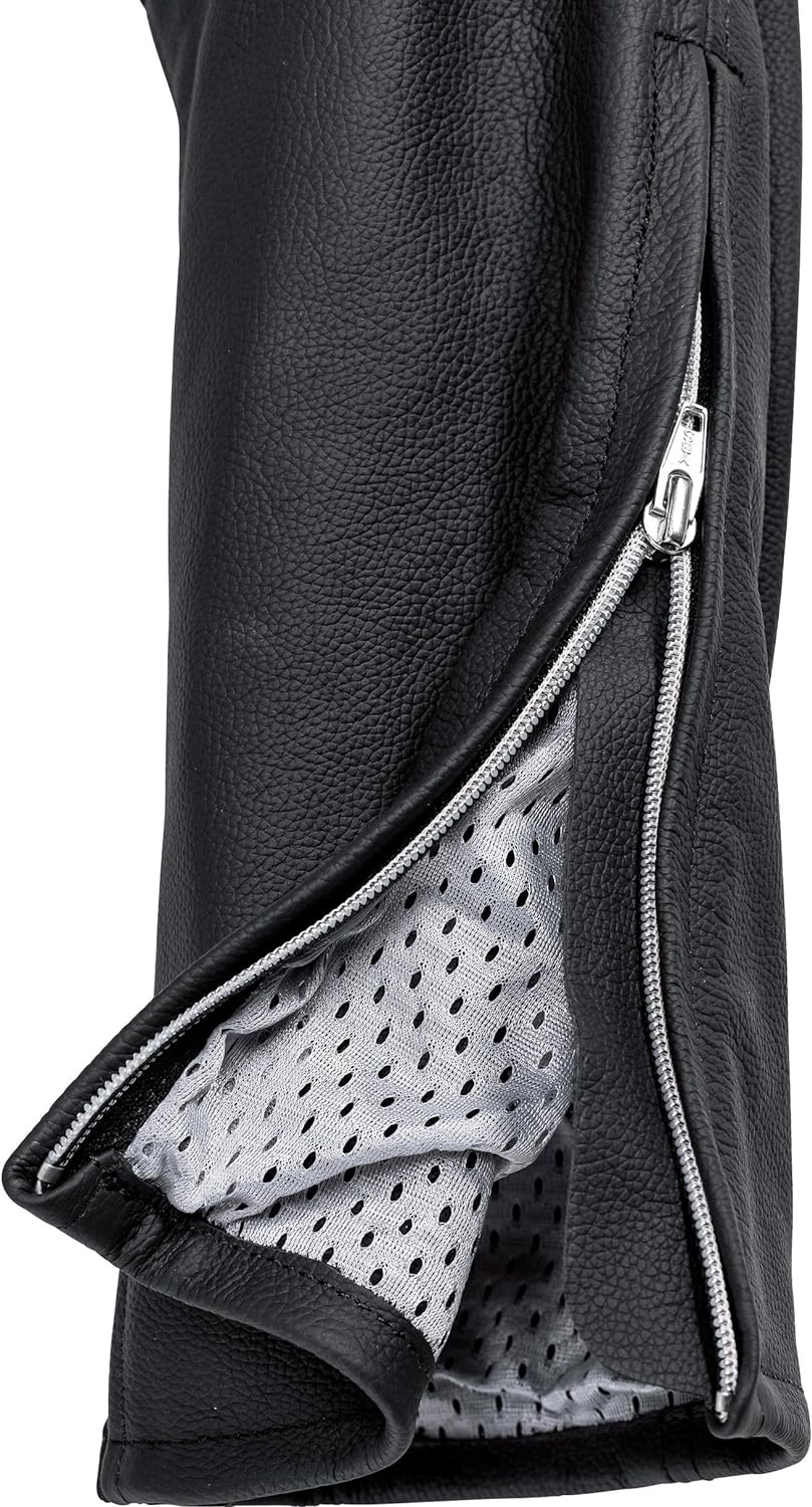 FLM Kombihose Lederkombi Motorradhose mit Protektoren Sports Damen Lederkombihose 2.0 schwarz 22 (44