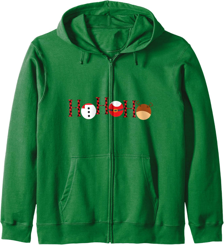 Weihnachten Ho Ho Ho mit niedlichen Santa Schneemann Kapuzenjacke