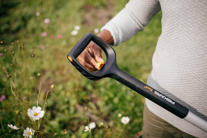 Fiskars Teleskop-Spatengabel für Harte, steinige Böden, Mit 4 Zinken | Länge 1,10 m bis 1,30 m, Hoch
