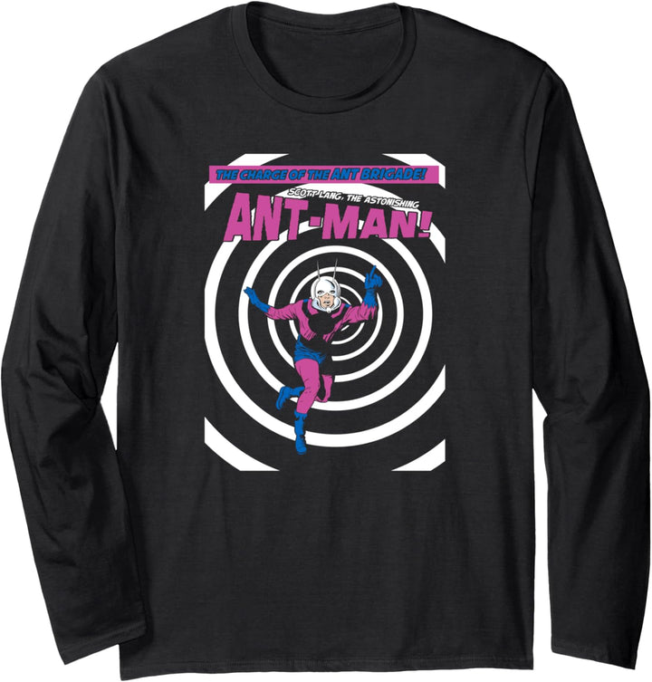 Marvel Ant-Man Neon Spiral Comic Cover Langarmshirt