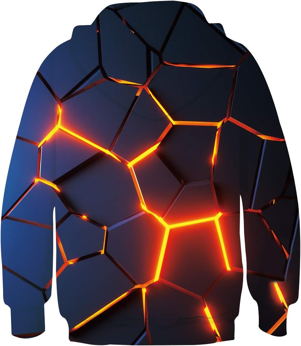 kids4ever Unisex Kinder Hoodie 3D Lustig GedrucKt Kapuzenpullover Langarm Pullover Hoodies Sweatshir