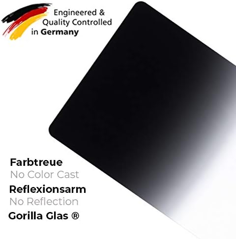 Rollei F:X Pro Verlaufsfilter Medium GND 32 I 100mm Rechteckfilter aus Gorilla-Glas mit Luminance Co