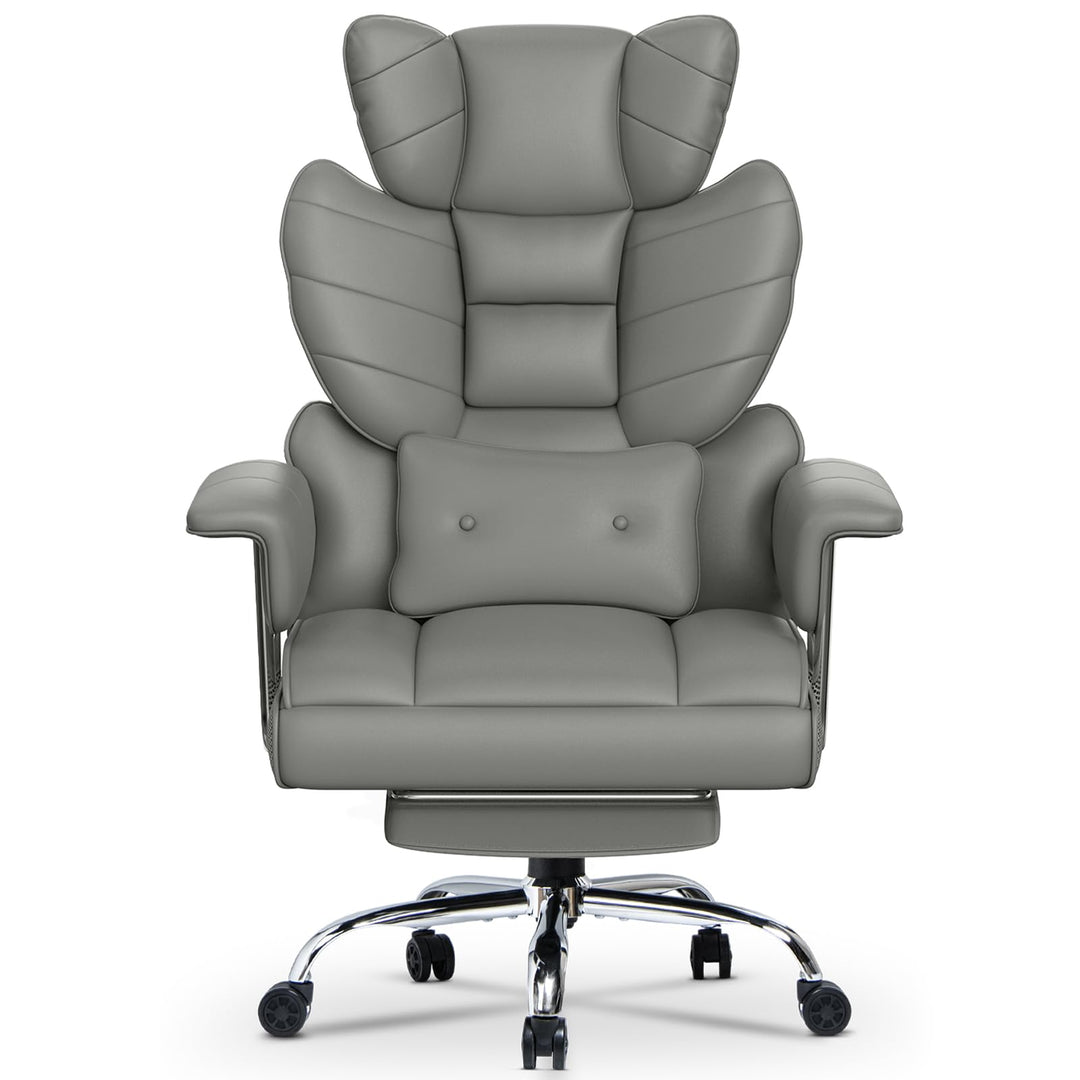 rattantree Bürostuhl mit Fussstütze, Ergonomischer Schreibtischstuhl mit Zusätzlichem Lordosenstützk