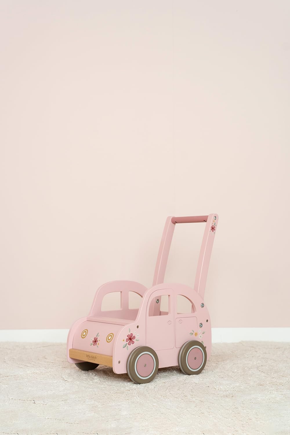 Little Dutch 7128 FSC Holz Laufwagen Auto - Fairy Garden rosa