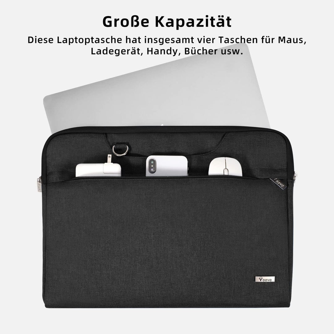 Voova Laptoptasche Tasche 13 13,3 14 Zoll Notebook Schultertasche Notebooktasche Umhängetasche Trage