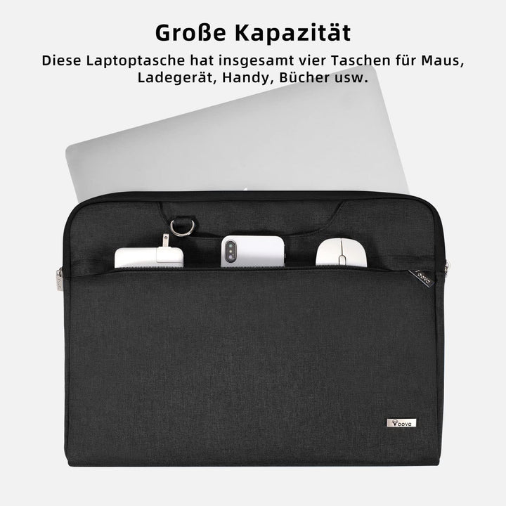 Voova Laptoptasche Tasche 13 13,3 14 Zoll Notebook Schultertasche Notebooktasche Umhängetasche Trage
