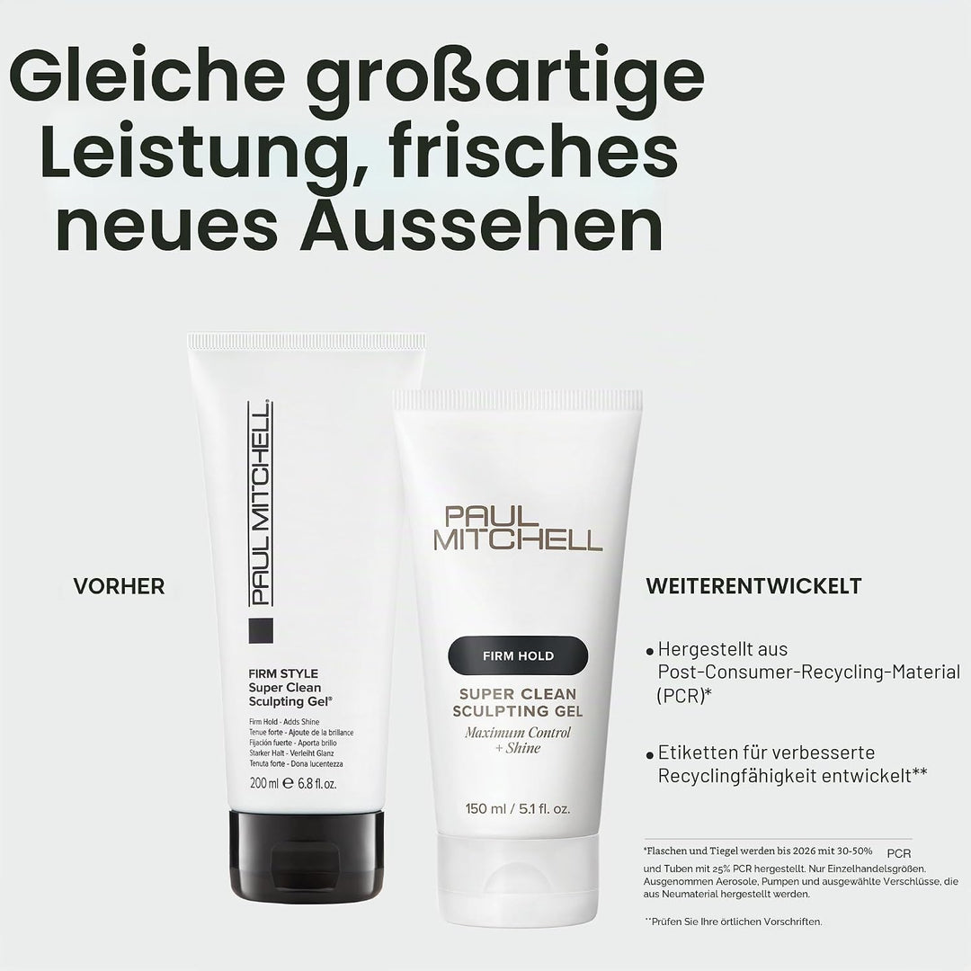 Paul Mitchell Super Clean Sculpting Gel - stark fixierendes Haar-Gel verleiht Glanz und Struktur, Ha