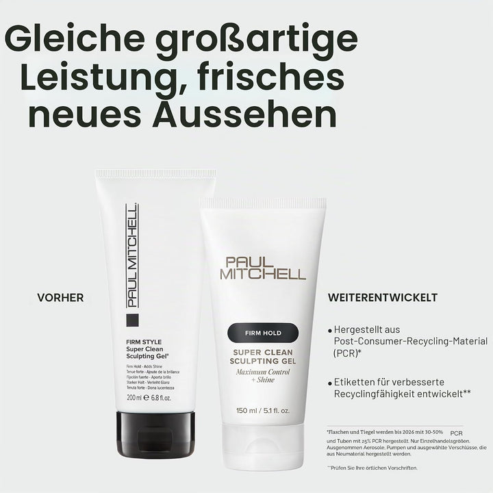 Paul Mitchell Super Clean Sculpting Gel - stark fixierendes Haar-Gel verleiht Glanz und Struktur, Ha