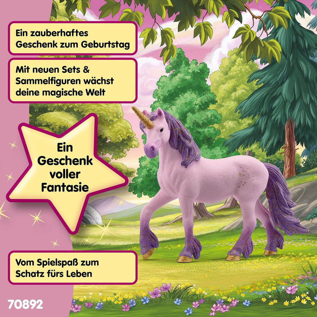 schleich BAYALA | Einhorn Stute Seraphina 70892 | detailgetreue Einhornfigur mit goldenen Sternchen