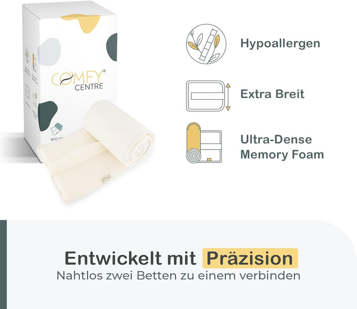 COMFYCENTRE Extra Breite Liebesbrücke für Matratzen [30 x 200cm] - Perfekt für 180 x 200 Matratzen -