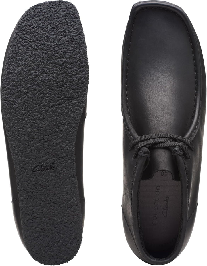 Clarks Herren Shacre Stiefel Stiefelette 39 EU Weit Schwarzes Leder, 39 EU Weit Schwarzes Leder