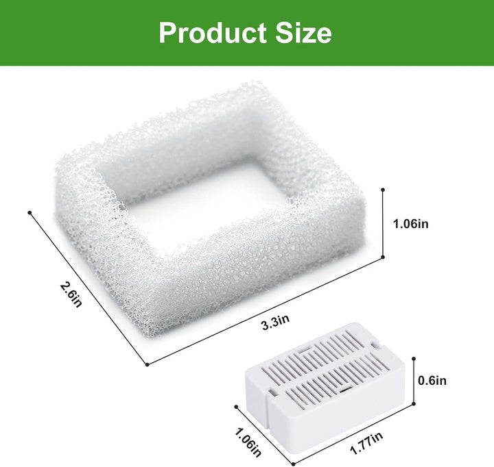 Katzenbrunnen Filter, VinDox 2.1L Trinkbrunnen für Katze Keramik Filter, Katzenbrunnen Ersatzfilter,