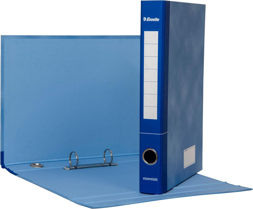 Esselte 391965000 Ordner mit 2 Ringen, Rücken 4 cm, verschiedene Farben - 1 Gruppe mit 6 Ordnern