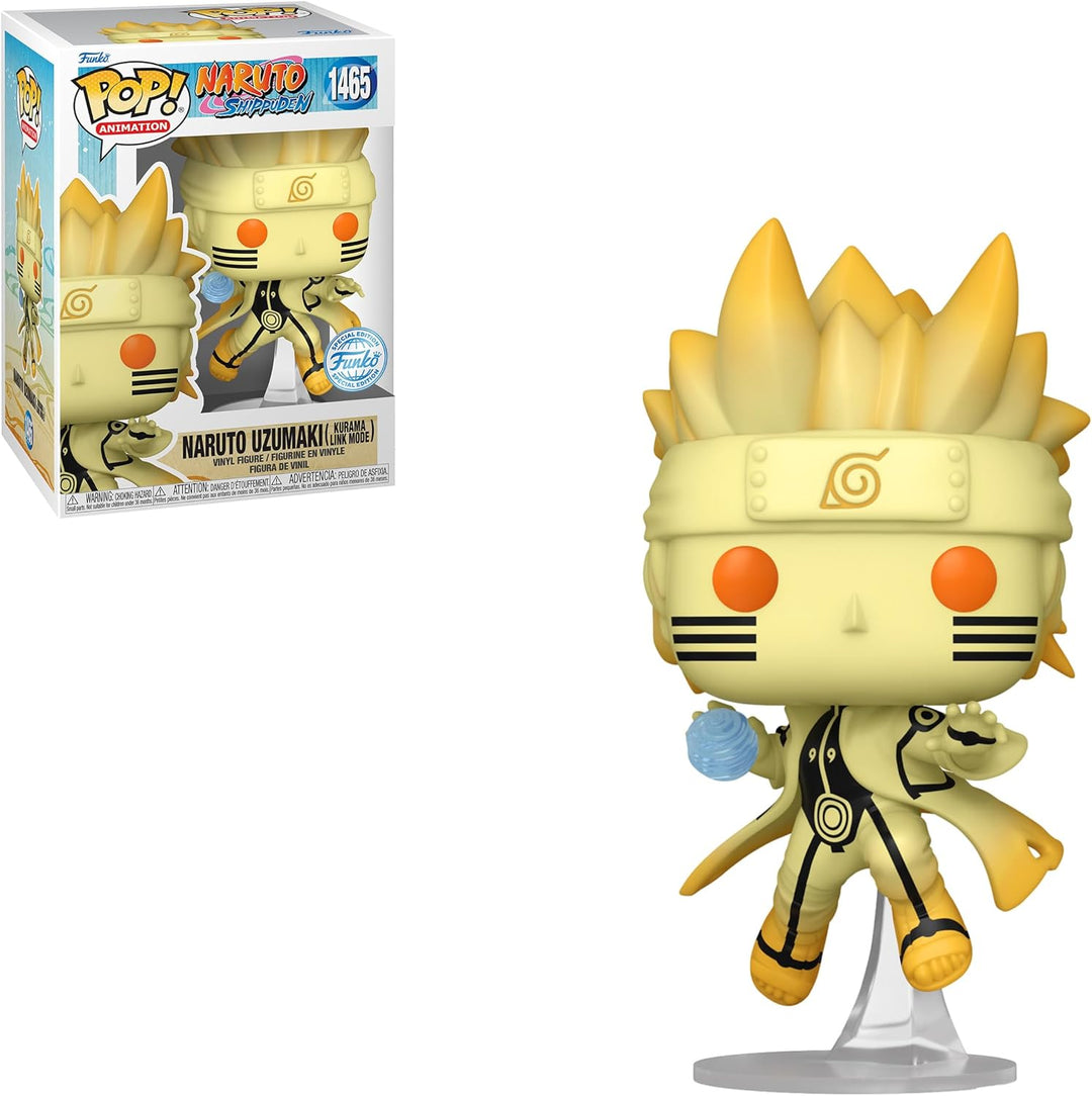 Funko Pop! Animation: Naruto Shippuden - Naruto Uzumaki im Kurama Link Mode mit Rasengan Special Edi