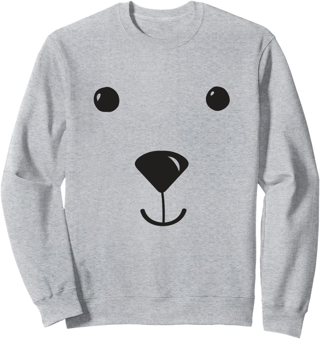 Eisbär-Kostüm für Kinder, Bär, Schlafanzug, Gesichtszoo, Eisbär Sweatshirt