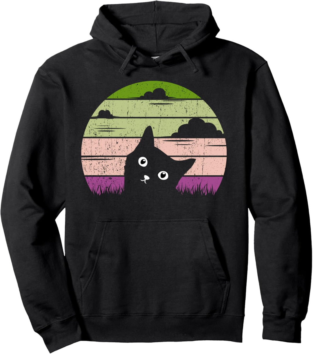 Katzen Damen Herren Männer Frauen Miau Katze Motiv Geschenk Pullover Hoodie
