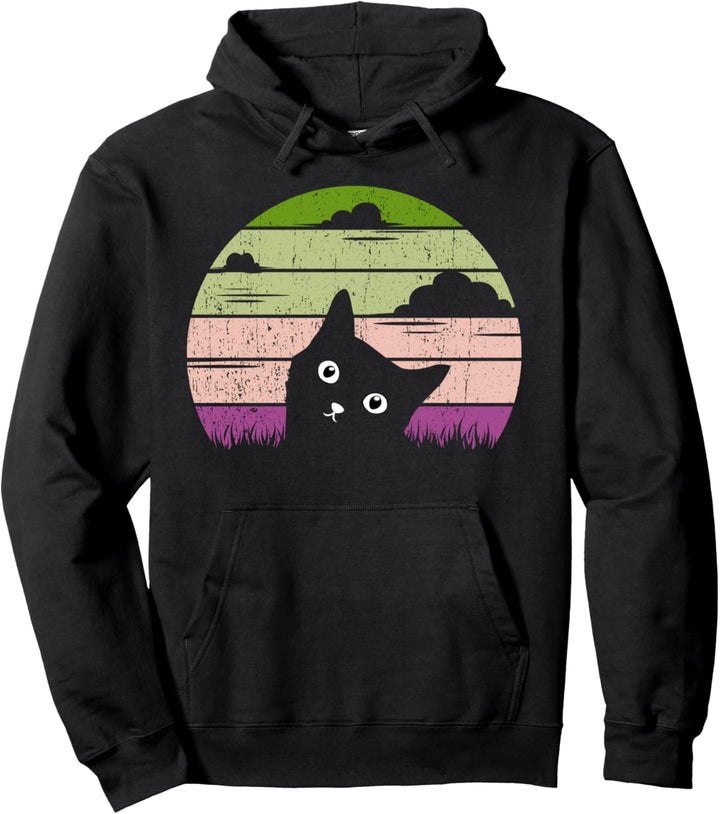 Katzen Damen Herren Männer Frauen Miau Katze Motiv Geschenk Pullover Hoodie