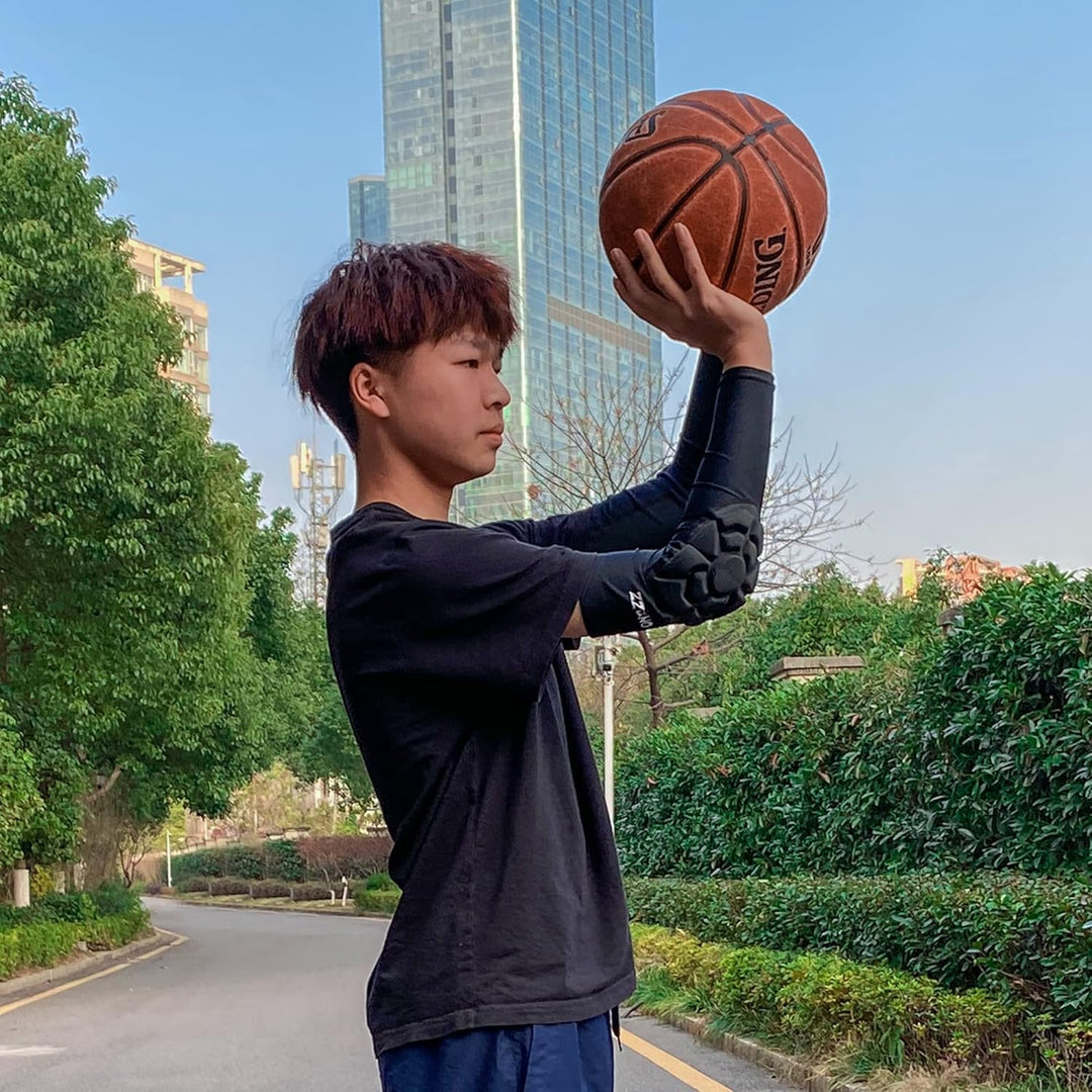 Armlinge Ellenbogenpad Kompression Fussball Ellenbogenschoner Basketball Armstulpe Youth Erwachsener