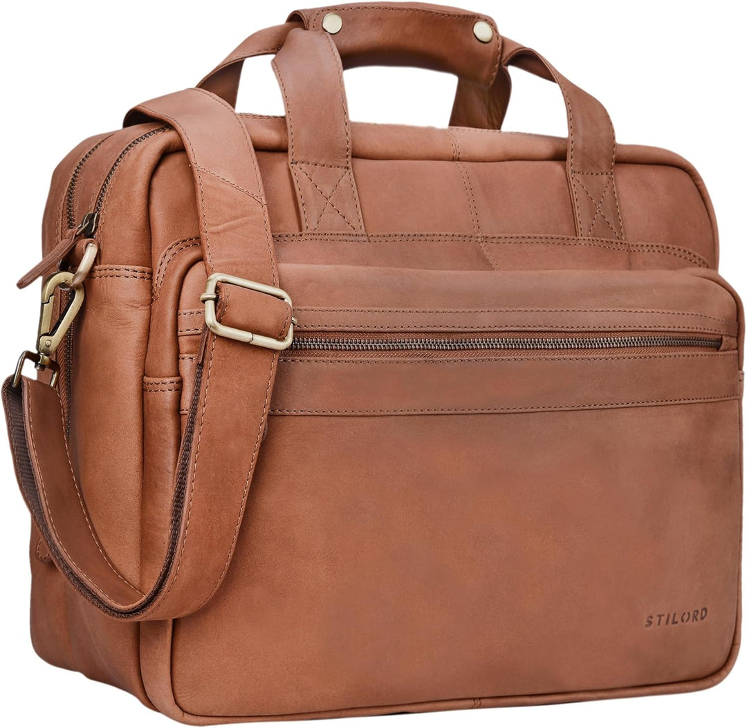 STILORD 'Adventure' Lehrertasche Herren Damen Aktentasche Office Büro Schulter- oder Umhängetasche B