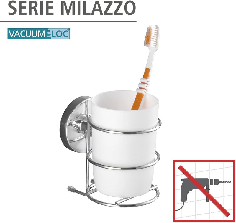 WENKO Vacuum-Loc® Zahnputzbecher Milazzo