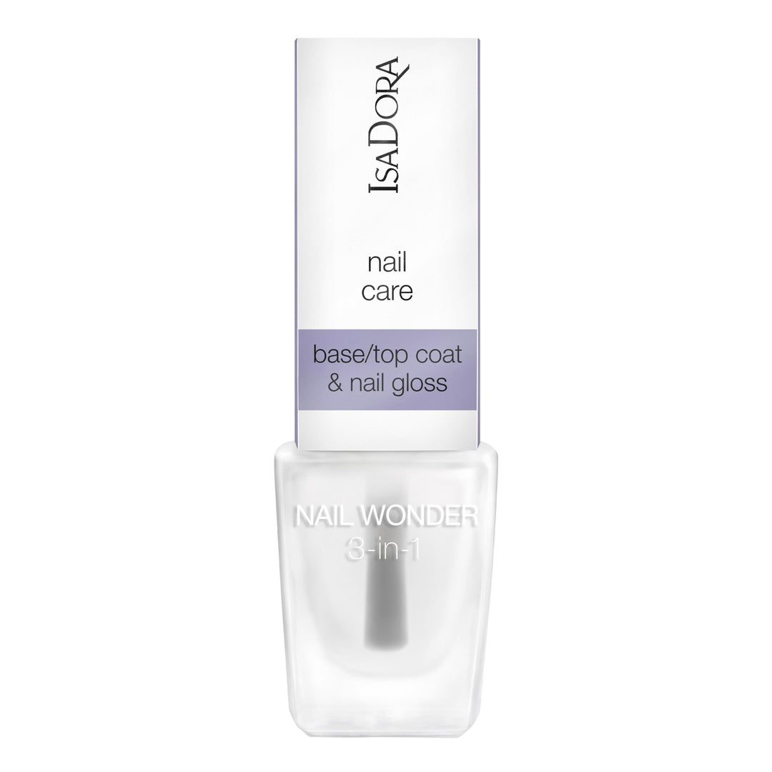 IsaDora 3-in-1 Top Coat, Base Coat & Klarlack für Nägel - Allrounder Nail Polish für Fingernägel - N