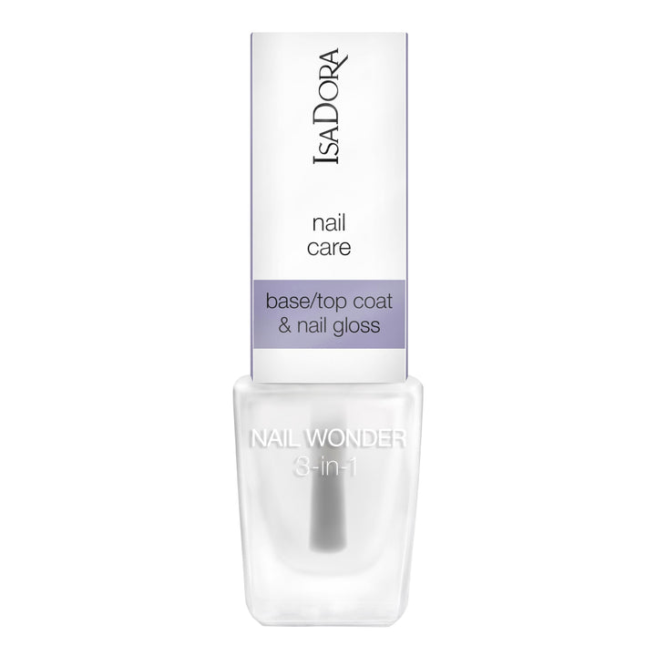 IsaDora 3-in-1 Top Coat, Base Coat & Klarlack für Nägel - Allrounder Nail Polish für Fingernägel - N