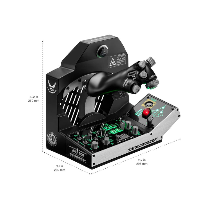Thrustmaster Viper TQS Mission Pack für PC, Schubhebelquadranten-System aus Metall, Inklusive Schubh