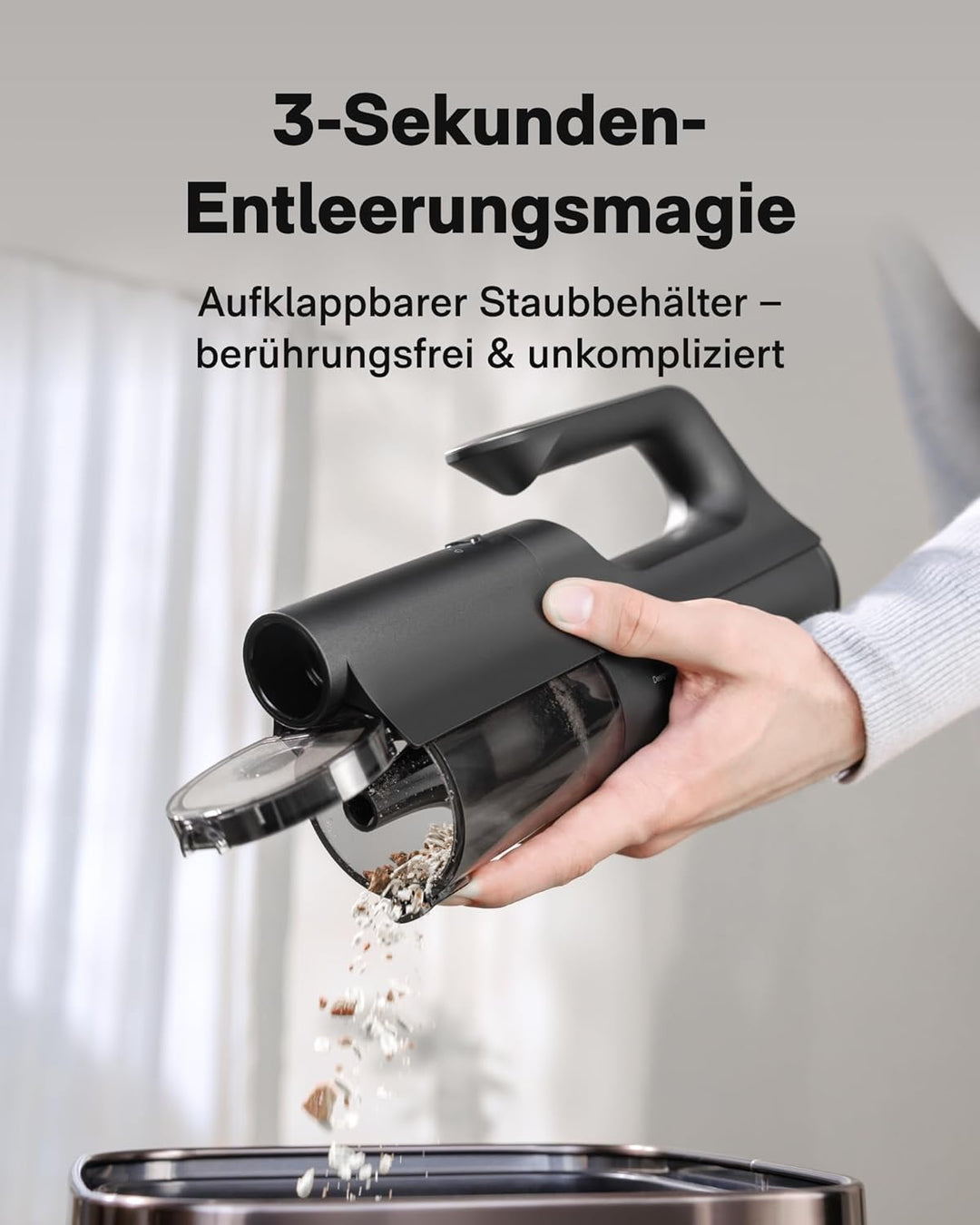 HOTO BlowVac™ Handstaubsauger Akku, 23000Pa Starke Leistung, 3 Saugstufen, Kabelloser Autostaubsauge