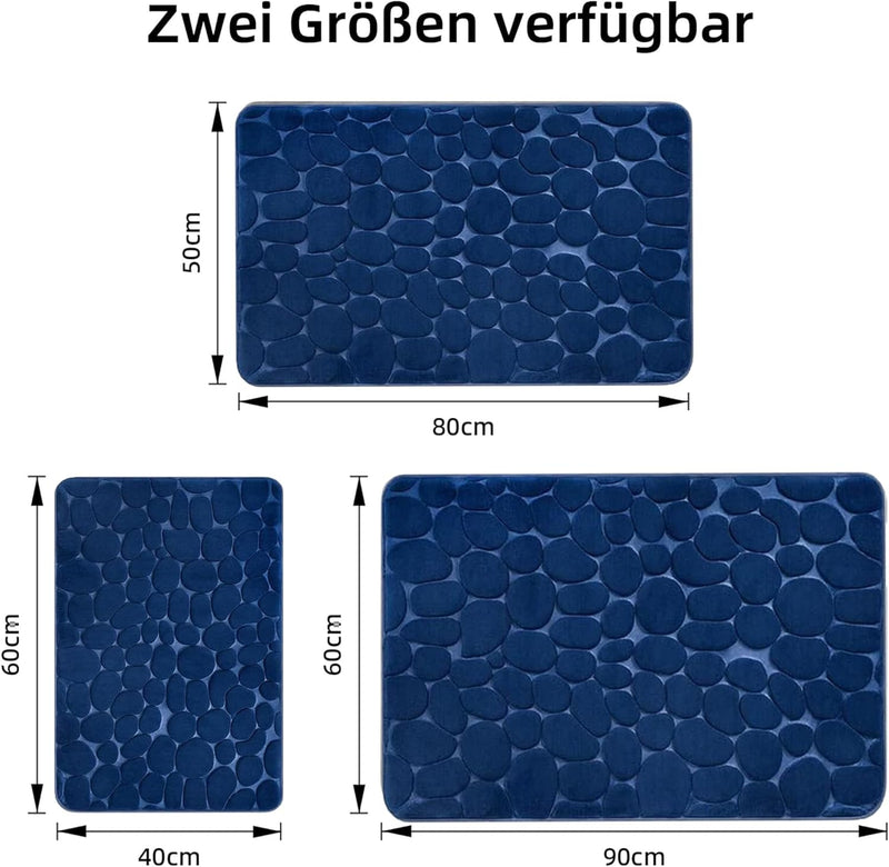 chakme Badematte Memoryschaum Badteppich Memory Foam Duschvorleger Saugfähige Badvorleger Badezimmer