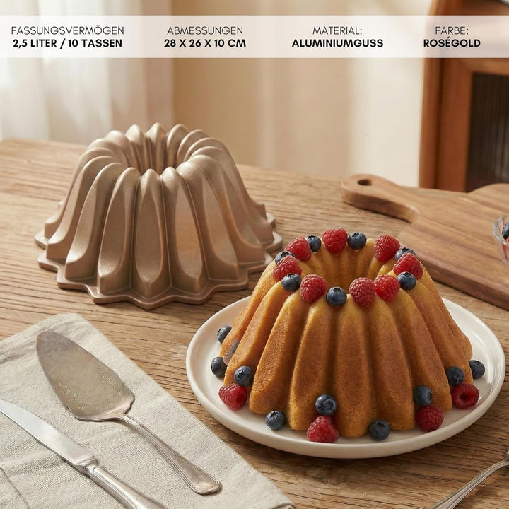 Erreke Gugelhupfform, Professionelle Qualität Kuchenform, Gugelhupf Backform, Sehr Widerstandsfähig,