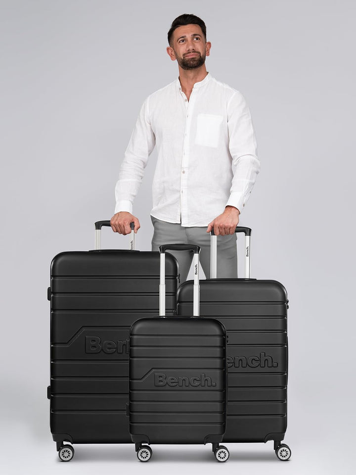 Bench Hartgepäck Koffer-Set 3-teilig | Reise-Trolleys aus hochwertigem, robustem ABS Material | für
