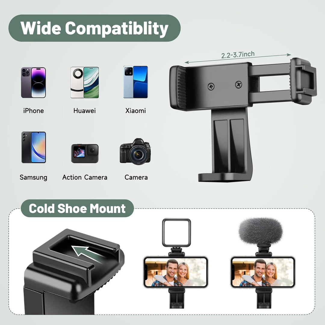 JOILCAN Kamera Stativ, 210.8cm leichtes Handy Stativ für Smartphone & Selfie Stick mit 360°Kugelkopf