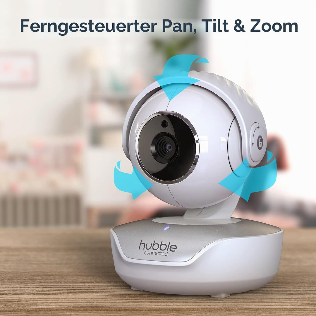 Hubble View Select 4,3" Babyphone mit Kamera, Fernschwenk-Neige-Zoom-Funktion, 2-Wege-Kommunikation,
