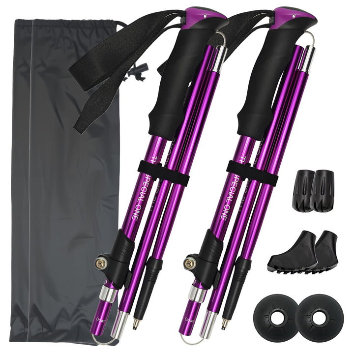 Nordic Walking Stöcke für Damen und Herren, 2PC wanderstöcke teleskop faltbar, Hochwertige Walking S