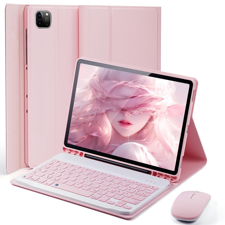 für iPad Pro 11 Zoll (4, 3, 2, 1 Generation-2022/2021/2020/2018) Hülle mit kabellose Bluetooth Deuts