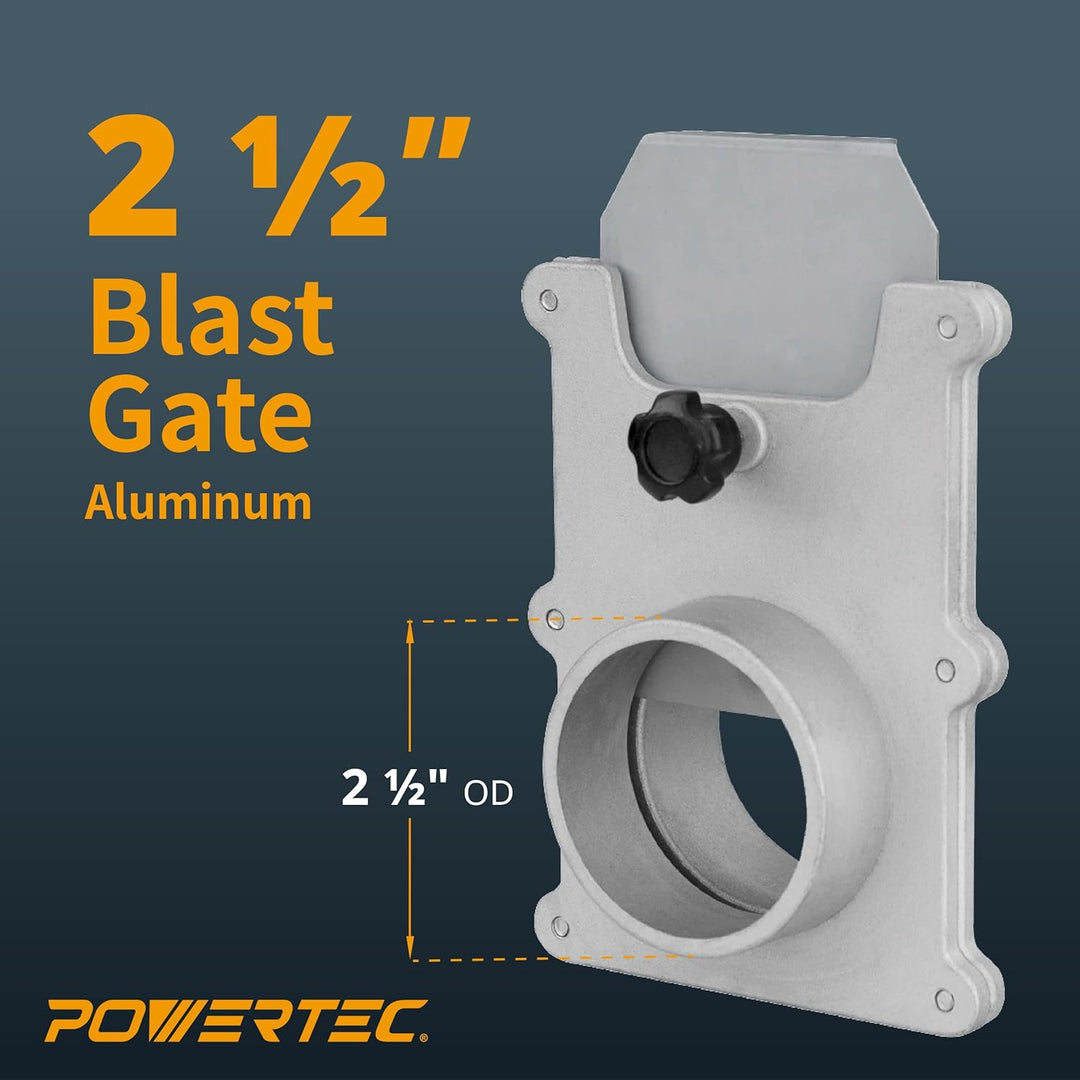 POWERTEC 70134-P2 5,4 cm Aluminium-Strahlgitter für Vakuum-/Staubsammler, 2 Stück, Alaun 6,3 cm, 2 S