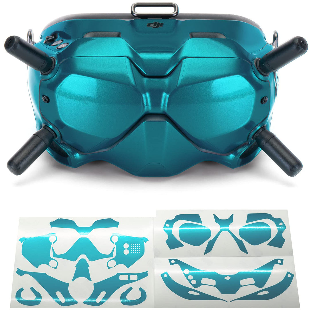 WRAPGRADE Skin Kompatibel mit DJI FPV | Goggles V2 (Caribbean Blue), Caribbean Blue