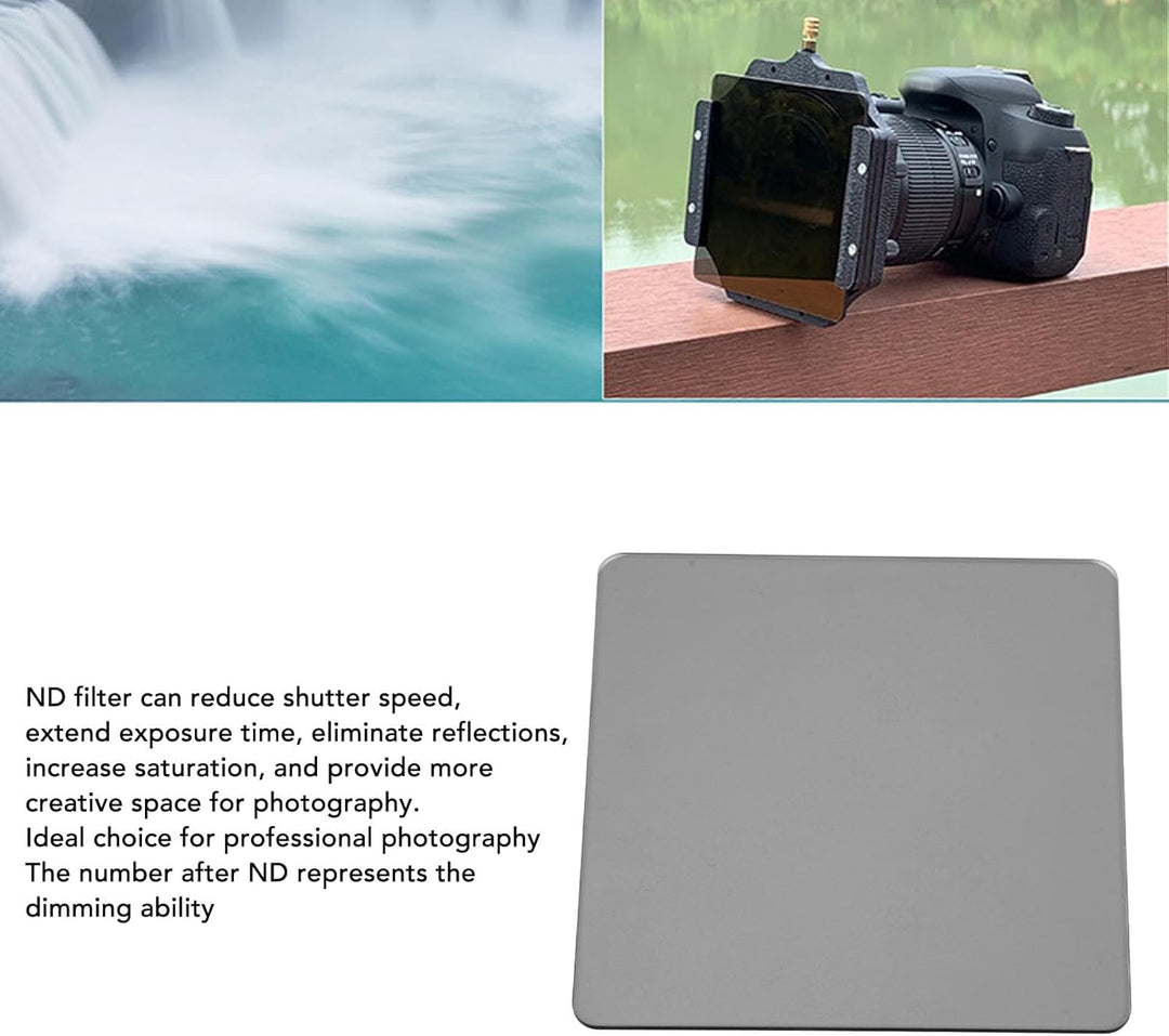 ND-Filter, quadratisch, 100 x 100 mm, Neutraldichtefilter für Kamera-Objektive, dünnes optisches Gla