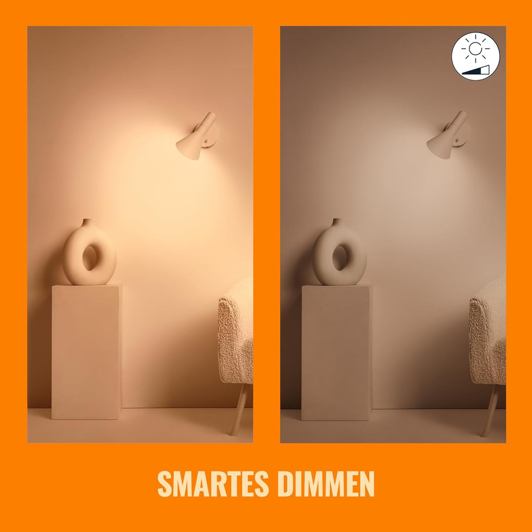 WiZ E14 LED Lampe Tunable White & Color, dimmbar, 40W, 16 Mio. Farben, smarte Steuerung per App/Stim