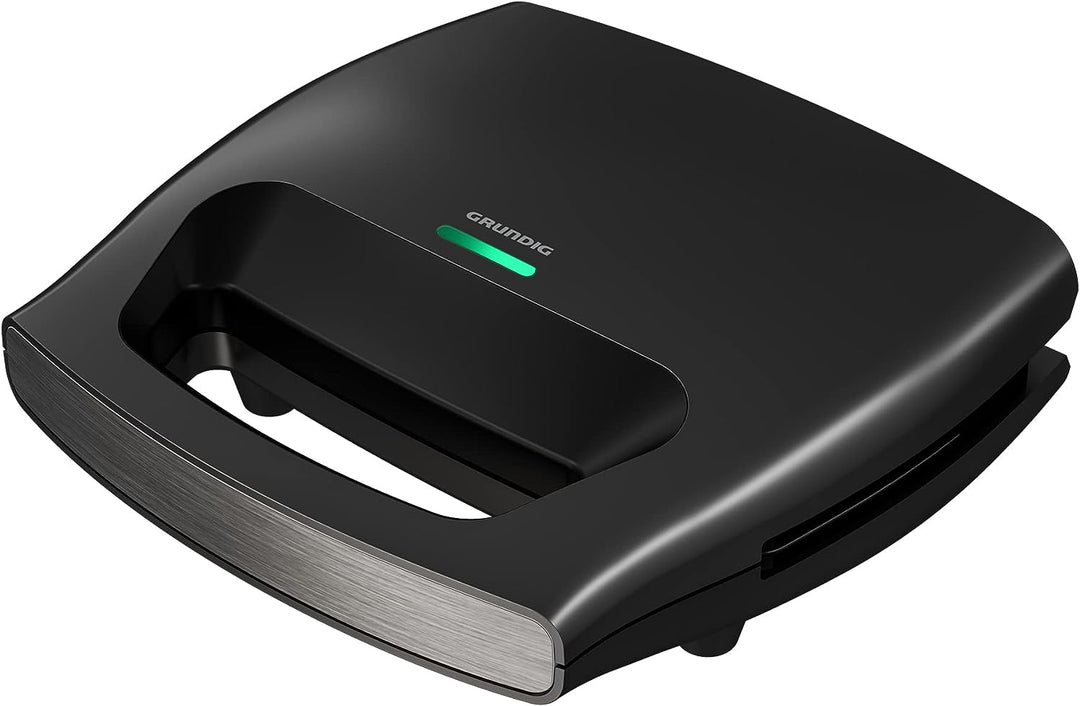 Grundig SWM2940 SWM 2940 Sandwichmaker, Schwarz-Metallic/Edelstahl Single, Single
