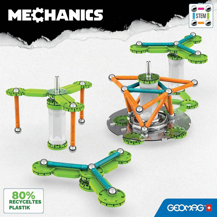 Geomag - Mechanics Motion Magnetic Gears - Lern- und Kreativspiel für Kinder - Magnetische Bausteine