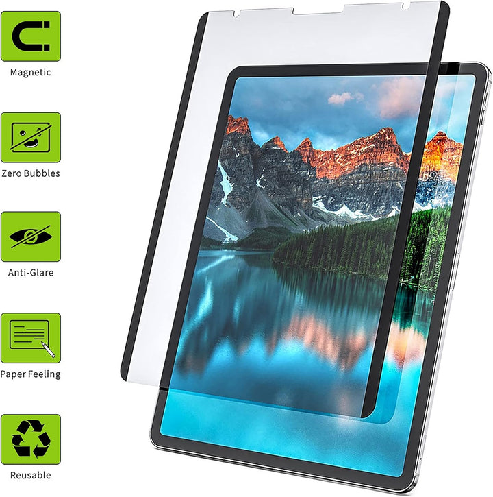 Paper-Feel Pro (4. Gen, magnetisch) für Microsoft Suface Go 4, 3 & 2 - Matte TPU-Folie zum Schreiben