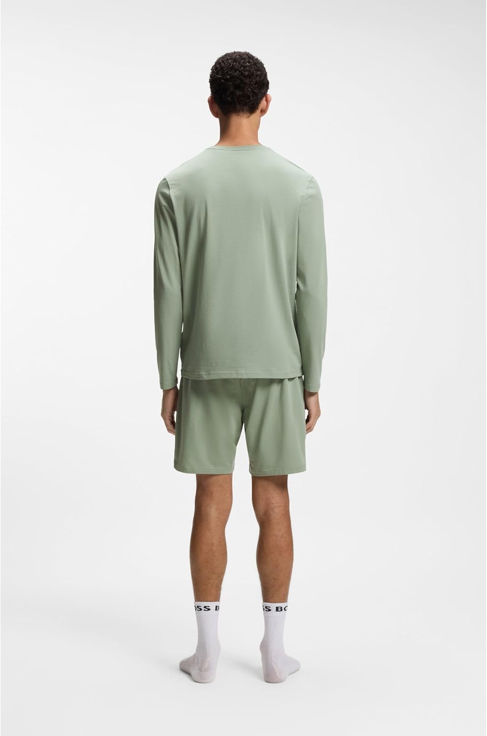 BOSS Herren Mix&Match Ls R T-Shirt S Light/Pastel Green330, S Light/Pastel Green330