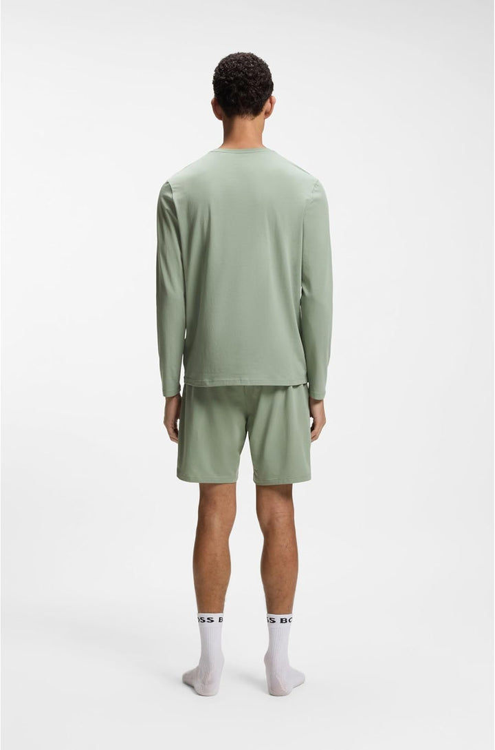 BOSS Herren Mix&Match Ls R T-Shirt S Light/Pastel Green330, S Light/Pastel Green330