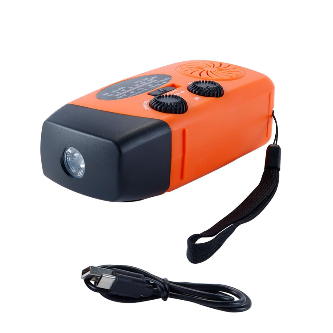 Solarradio, Survival-Handkurbel-Dynamo, AM/FM-Notwetterradio, Für Den Haushalt Und Outdoor-Camping,