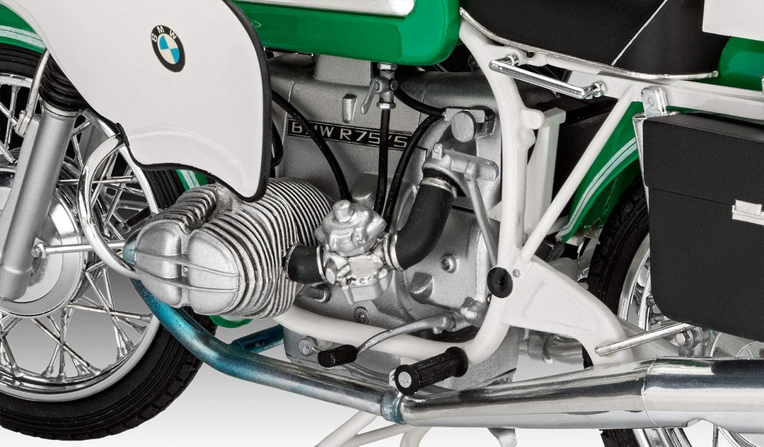 Revell REV-07940 BMW R75/5 Polizei Motorrad Toys, 1:8/25,6 cm, 1/8