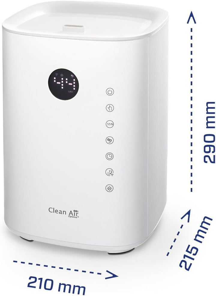 Clean Air Optima CA-604 - Luftbefeuchter mit Ionisator - Befeuchtungsleistung max. 400 ml/h - Wasser