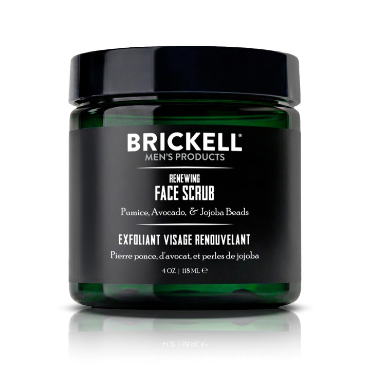 Brickell Men‘s Renewing Face Scrub - Natürliches und organisches Gesichtspeeling für Männer - Porent