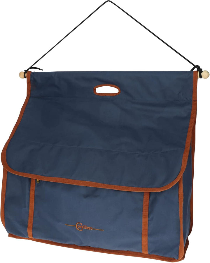 Kerbl Boxentasche Milano, 66x25x60, Navy/Caramel