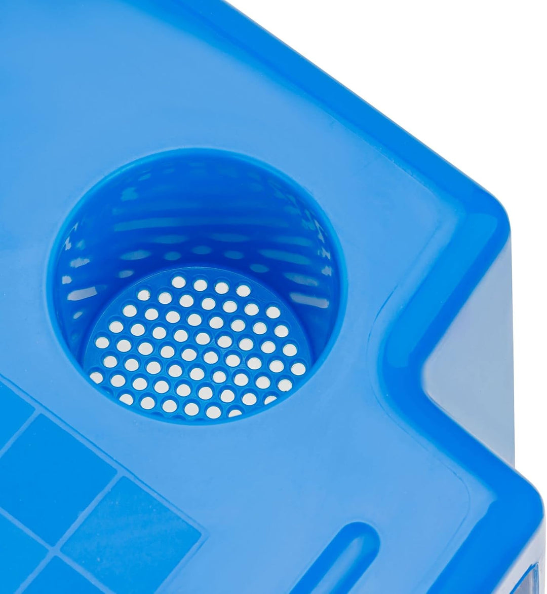 botle Gartentisch Strandtisch Blau Pooltisch aus Kunststoff gemütlich leicht Schirmloch Bis zu 35mm